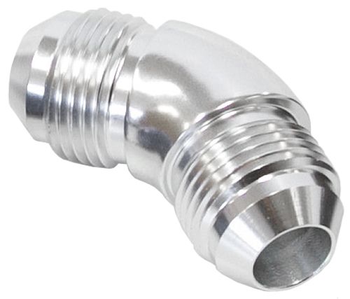-4AN 45 DEG MALE FLARE UNION SILVER FULL FLOW NO RESTRICTIO