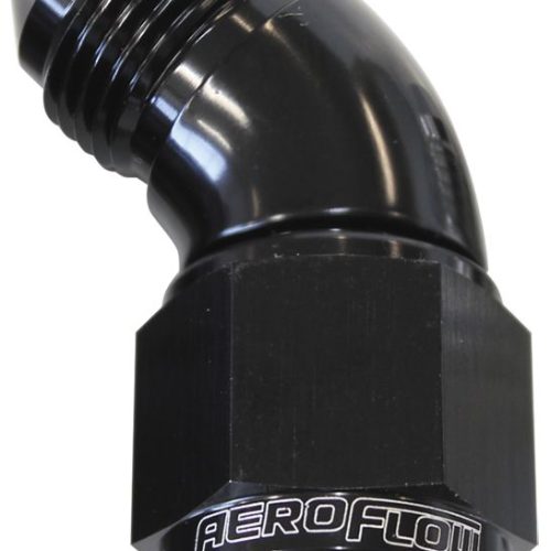 45 DEG FEMALE – MALE -3AN BLACK FULL FLOW