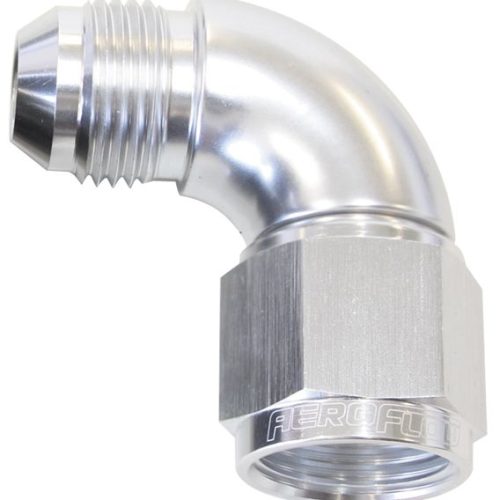 90 DEG FEMALE – MALE -4AN     SILVER FULL FLOW