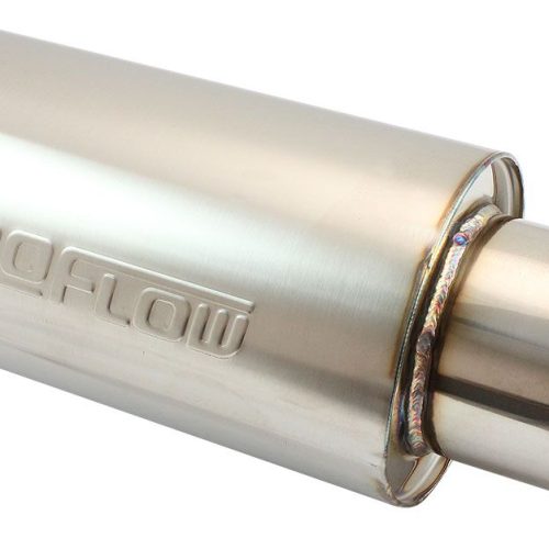 4″ ROUND MUFFLER CENTRE CENTRE18″ LENGTH 6″ DIA 5″ TIP S/S
