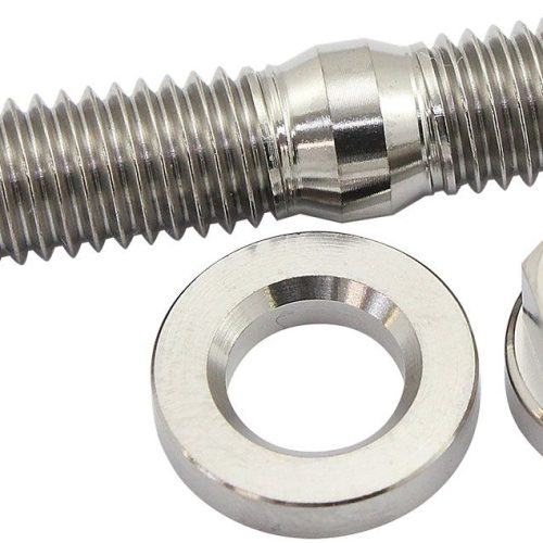 M8 TITANIUM STUD WASHER HEX   NUT KIT M8X1.25mm HEADER BOLT