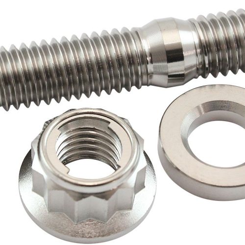 M8 TITANIUM STUD LOCKING NUT  KIT M8X1.25mm HEADER BOLT