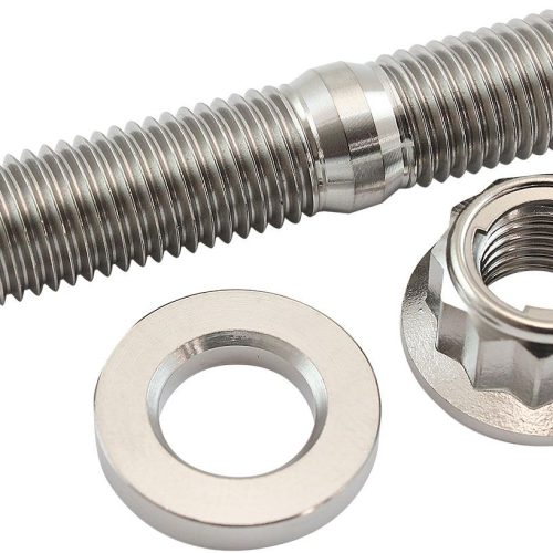 M10 TITANIUM STUD LOCKING NUT KIT M10x1.25mm HEADER BOLT