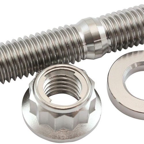 M10 TITANIUM STUD LOCKING NUT KIT M10 x 1.50mm HEADER BOLT