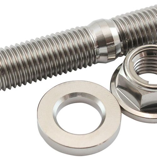 M10 TITANIUM STUD LOCKING HEX NUT KIT M10X1.25mm HEADER BOLT