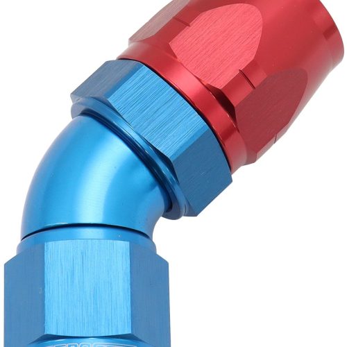 STEPPED 45 DEG HOSEEND -12 HOSTO -10AN EXPANDER HOSE END BLU