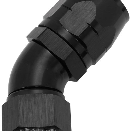 STEPPED 45 DEG HOSEEND -16 HOSTO -12AN EXPANDER HOSE END BLA