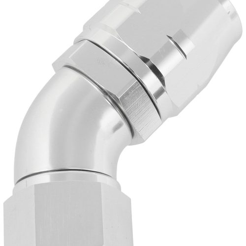 STEPPED 45 DEG HOSEEND -16 HOSTO -12AN EXPANDER HOSE END SIL