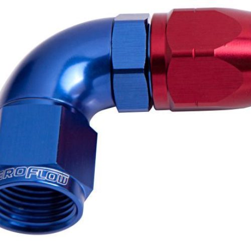 ALLOY 90 DEG HOSE END -6AN    BLUE CUTTER STYLE FULL 25pk
