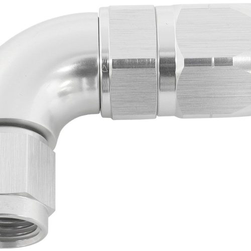 STEPPED 90 DEG HOSEEND -8 HOSETO -6AN EXPANDER HOSE END SIL