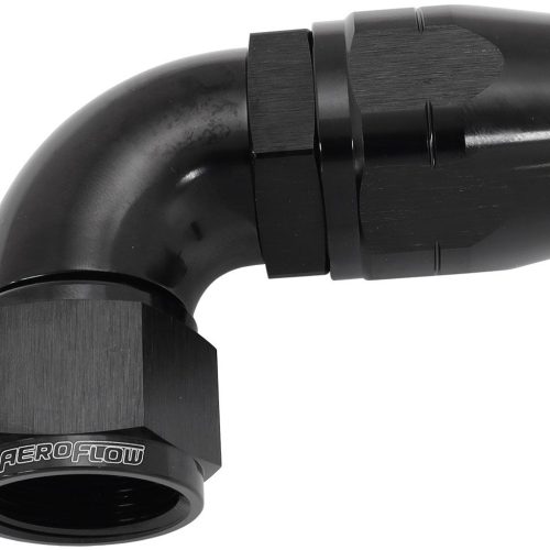 STEPPED 90 DEG FEMALE -12 HOSETO -16AN EXPANDER HOSE END BLA