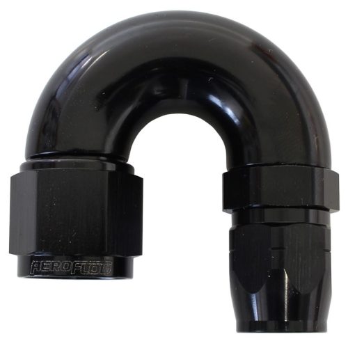 STEPPED 180 DEG HOSEEND 12 HOSTO -16AN REDUCER HOSE END BLAC