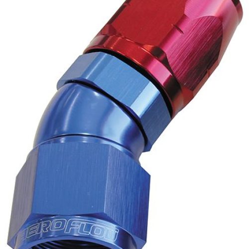 ALLOY 30 DEG HOSE END -6AN    BLUE CUTTER STYLE FULL FLOW