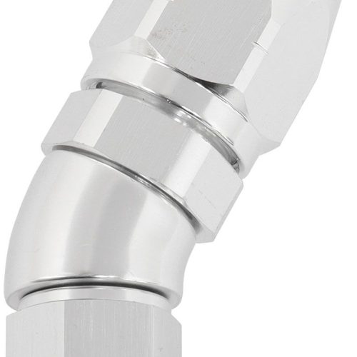 ALLOY 30 DEG HOSE END -8 HOSE TO -6AN EXPANDER HOSE END SILV