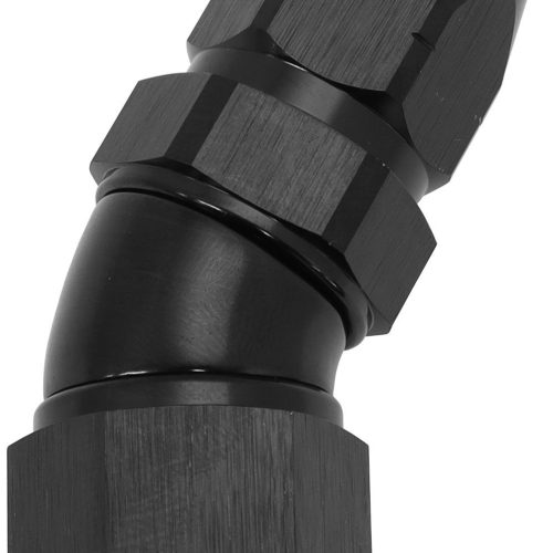 ALLOY 30 DEG HOSE END -8 HOSE TO -10AN REDUCER HOSE END BLAC