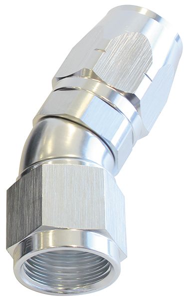 ALLOY 30 DEG HOSE END -10AN SILVER CUTTER STYLE FULL FLOW