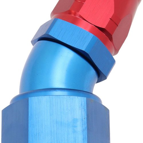 ALLOY 30 DEG HOSE END -12 HOSETO -16AN REDUCER HOSE END BLUE
