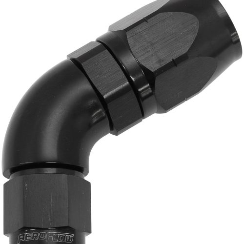 ALLOY 60 DEG HOSE END -8 HOSE TO -6 EXPANDER HOSE END BLACK