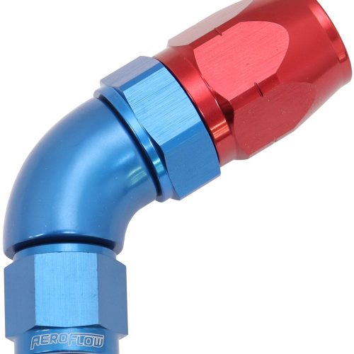 ALLOY 60 DEG HOSE END -8 HOSE TO -6AN EXPANDER HOSE END BLUE
