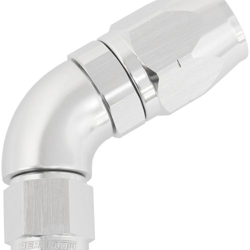 ALLOY 60 DEG HOSE END -8 HOSE TO -6 EXPANDER HOSE END SILVER