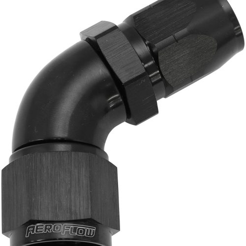 ALLOY 60 DEG HOSE END -8 HOSE TO -10 REDUCER HOSE END BLACK
