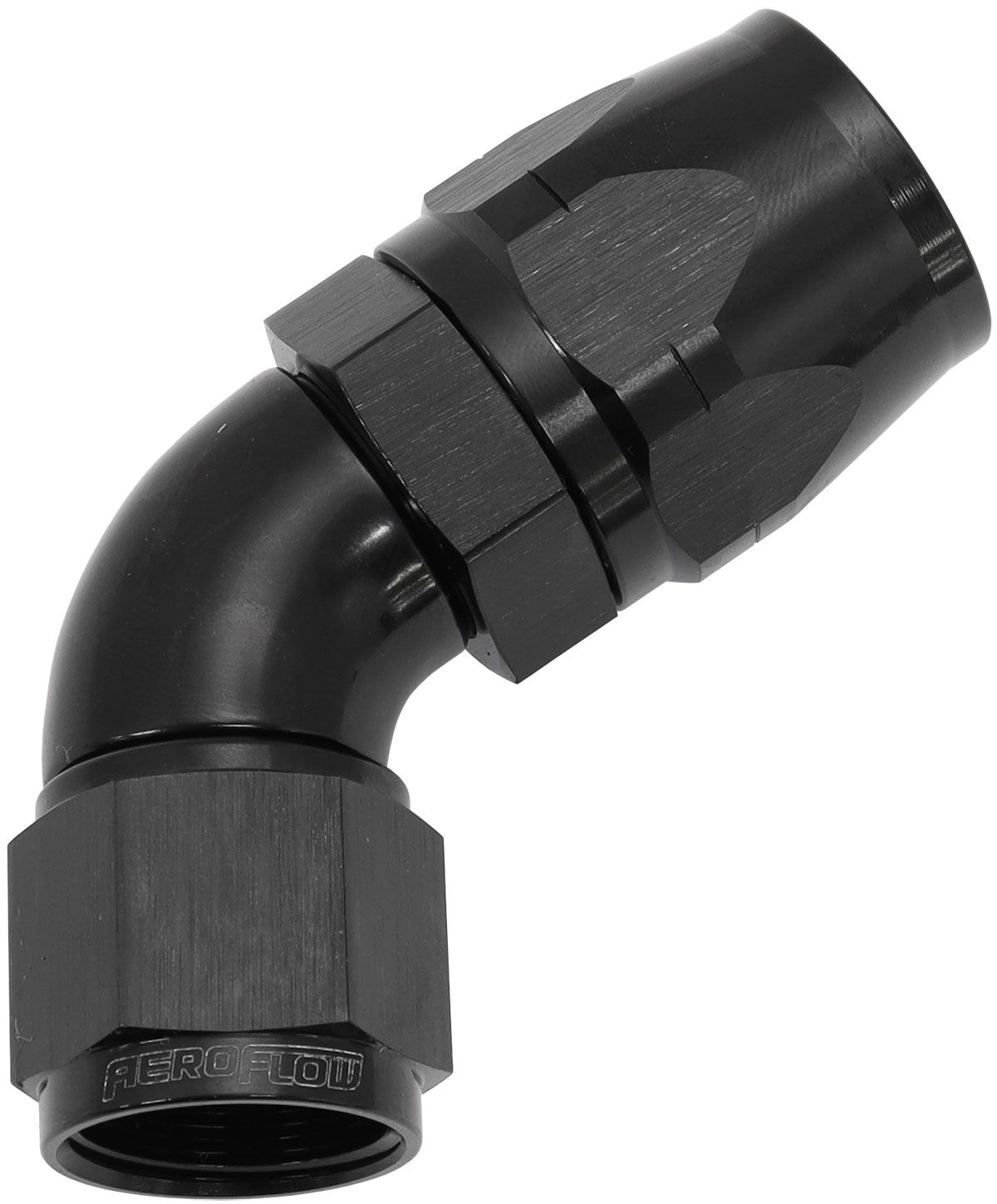 ALLOY 60 DEG HOSE END -12 HOSETO -10 EXPANDER HOSE END BLACK