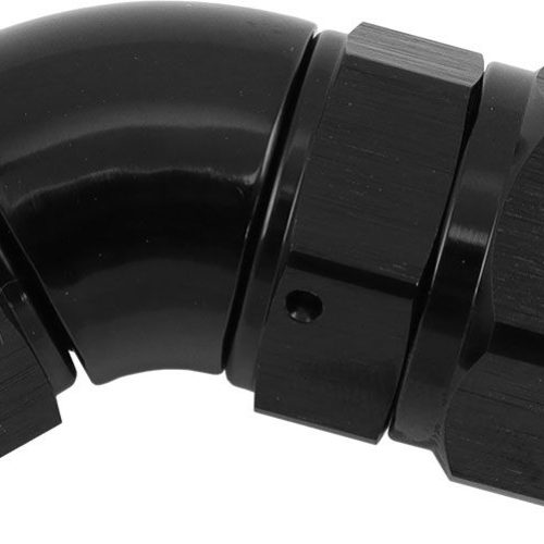 STEPPED 45 DEGREE END -10 HOSETO -8AN EXPANDER HOSE END BLAC