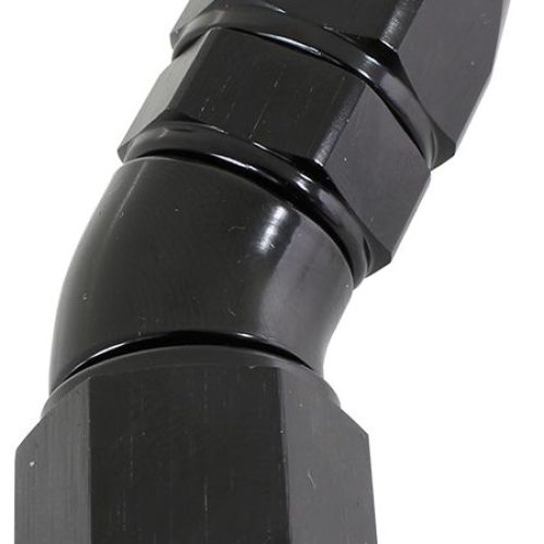 30 DEG -12AN FULL FLOW TEFLON HOSE END BLACK 1 PIECE FULLFLO