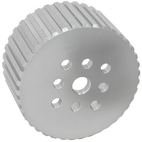 Water pump Gilmer Drive pulleyanodised silver FORD WIND/CLEV