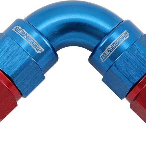 90 DEG -4AN TO -4AN TEFLON    FULL FLOW DOUBLE HOSE ENDS