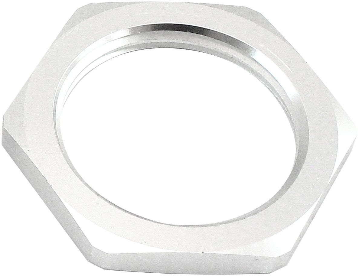 REPLACEMENT -12AN JAM NUT FULLFLOW BULKHEAD SILVER HALF NUT