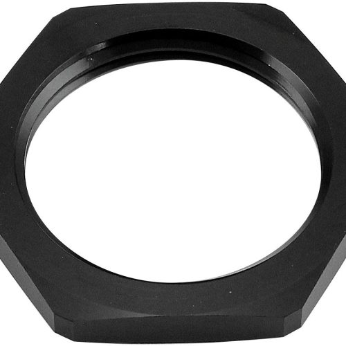REPLACEMENT -20AN JAM NUT FULLFLOW BULKHEAD BLACK HALF NUT
