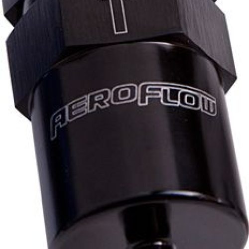 BILLET FUEL FILTER 3/8″ BARB  BLACK 30 MICRON FILTER