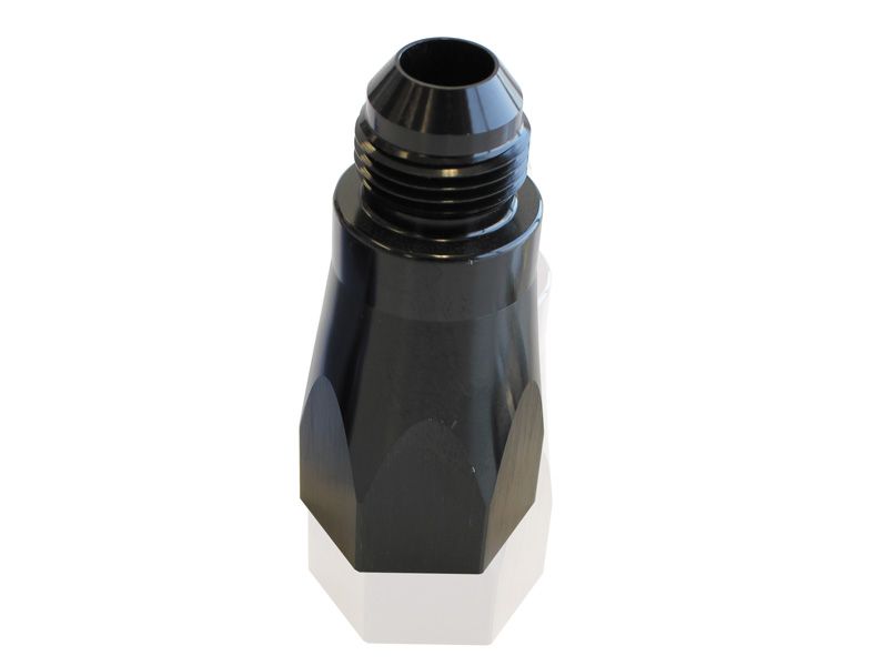 CHECK VALVE INLINE -6AN BLACK Female to Male -6AN