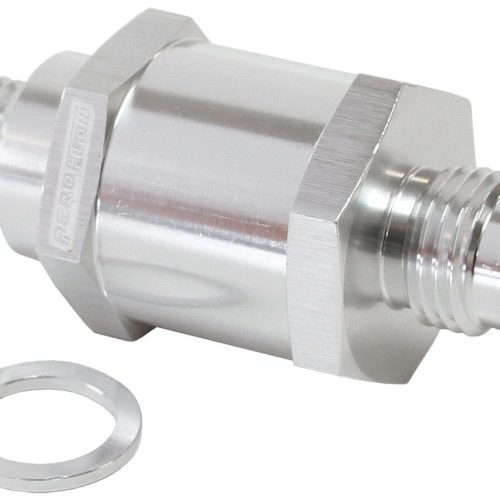 M12 X 1.5MM X -6AN CHECKVALVE SILVER MALE TO MALE BOSCH PUMP