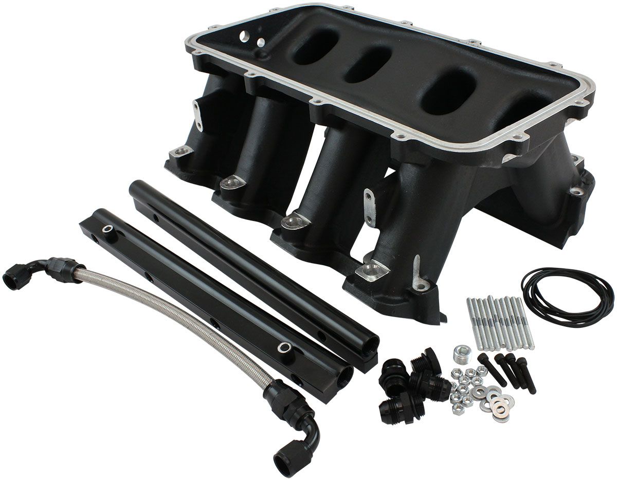 HI RISE EFI GM LS BASE INTAKE MODULAR MANIFOLD RECTANGLE