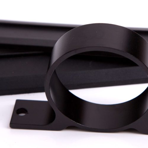 BILLET FUEL PUMP BRACKET BOSCHBLACK SINGLE SUITS ALL BOSCH