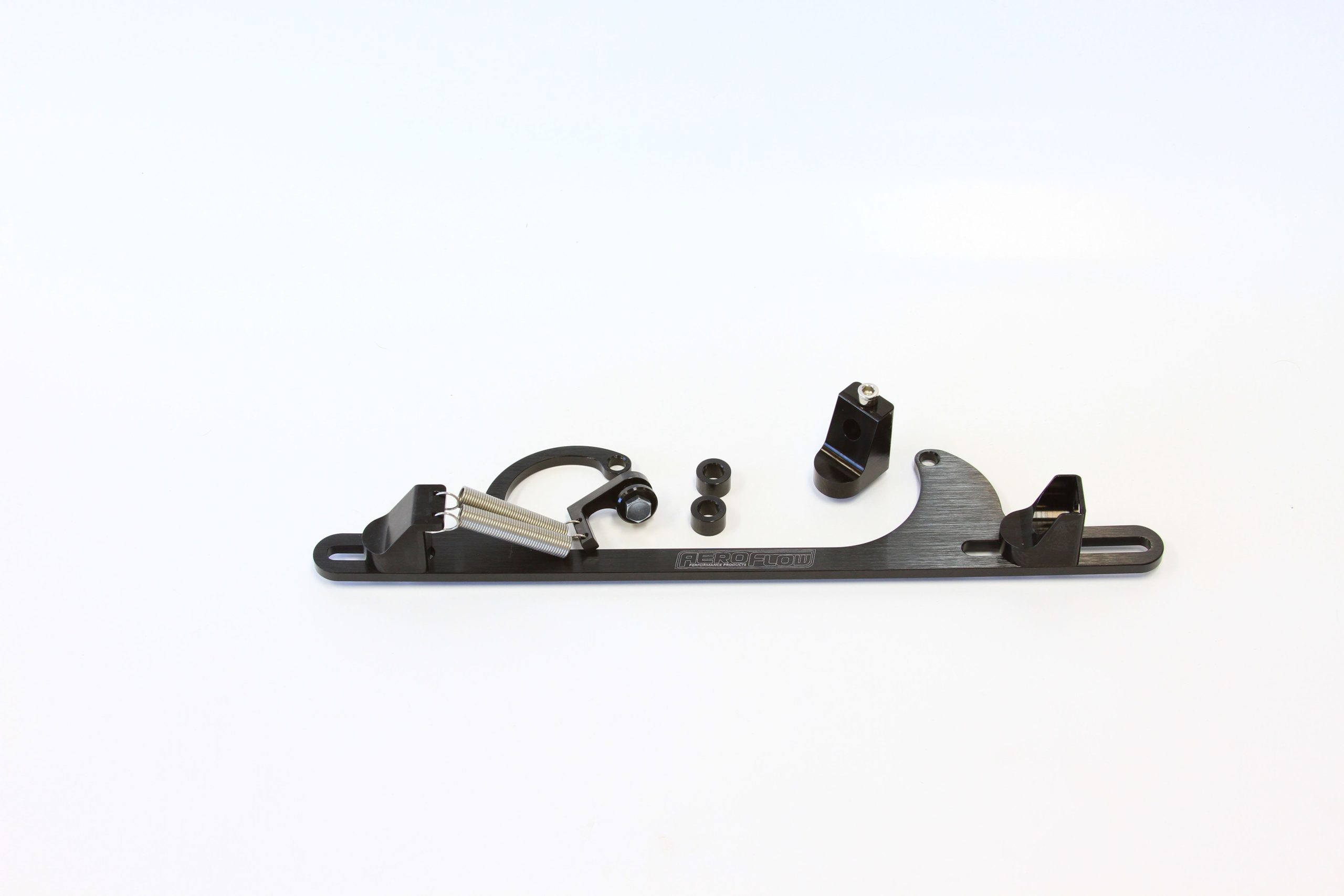 BILLET THROTTLE CABLE BRACKET BLACK SUITS 4150 STYLE