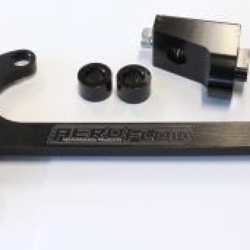 BILLET THROTTLE CABLE BRACKET BLACK SUITS 4500 STYLE