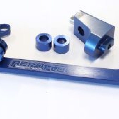 BILLET THROTTLE CABLE BRACKET BLUE SUITS 4500 STYLE