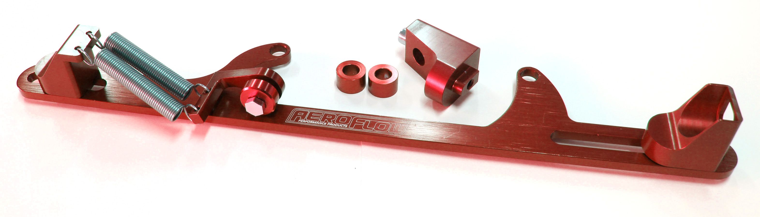 BILLET THROTTLE CABLE BRACKET RED SUITS 4500 STYLE