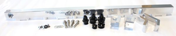 FUEL RAIL KIT BA BF POLISHED FORD 6 CYLINDER BARRA