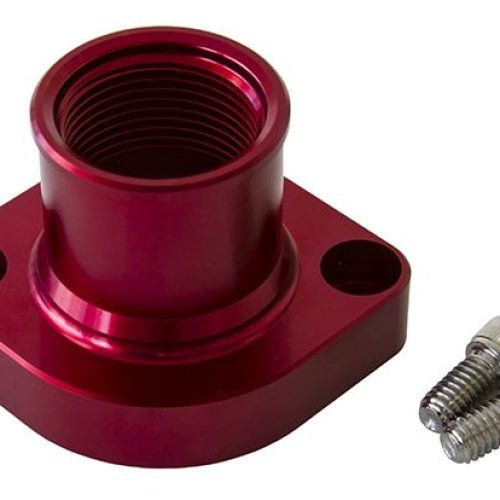BILLET THERMOSTAT HOUSING RED FORD 351C STRAIGHT UP CLEVELAN