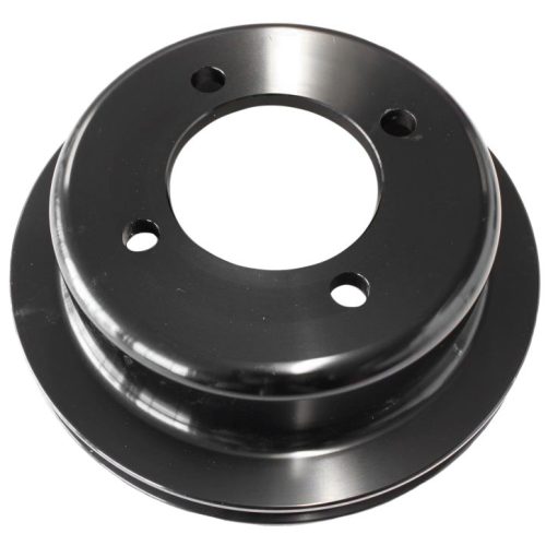 BILLET CRANK V PULLEY 4 BOLT BLACK SUIT 302 351C FORD