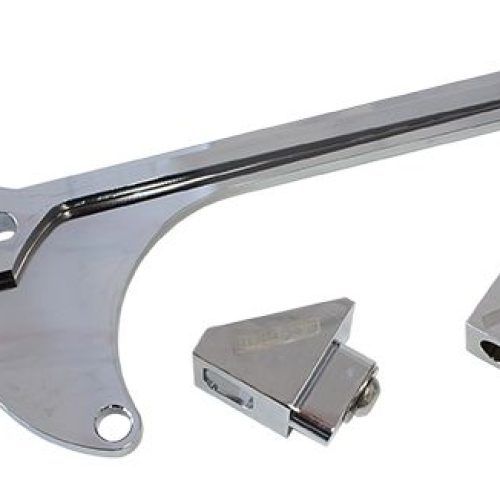 BILLET THROTTLE CABLE BRACKET CHROME SUITS 4150 STYLE CARBS