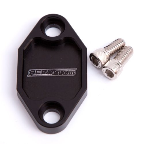 BILLET FUEL PUMP BLOCK OFF    PLATE BLACK SUITS HOLDEN 308