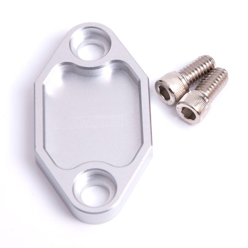 BILLET FUEL PUMP BLOCK OFF    PLATE SILVER SUITS HOLDEN 308