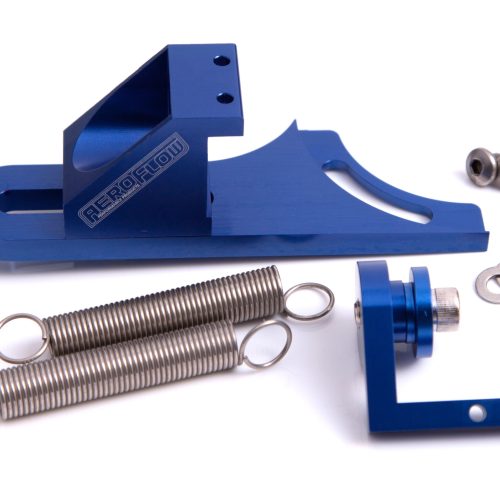 THROTTLE RETURN SPRING BRACKETBLUE SUITS 4150 STYLE CARBS