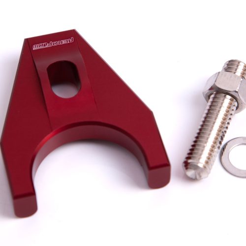 BILLET DISTRIBUTOR HOLD DOWN  RED BRACKET SUITS ALL CHEV