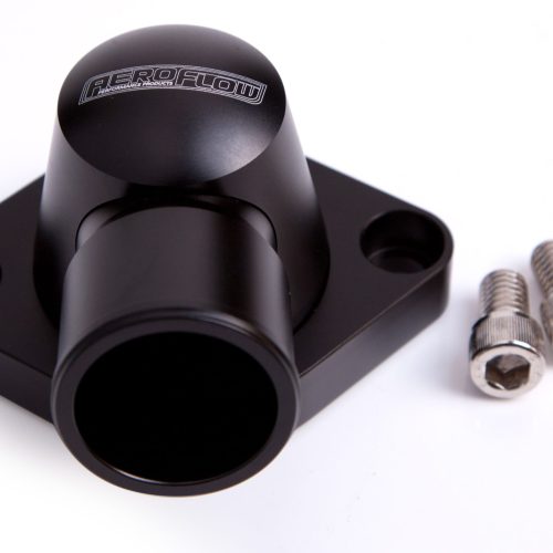 BILLET THERMOSTAT HOUSING     SBC BBC HOLDEN BLACK SWIVEL